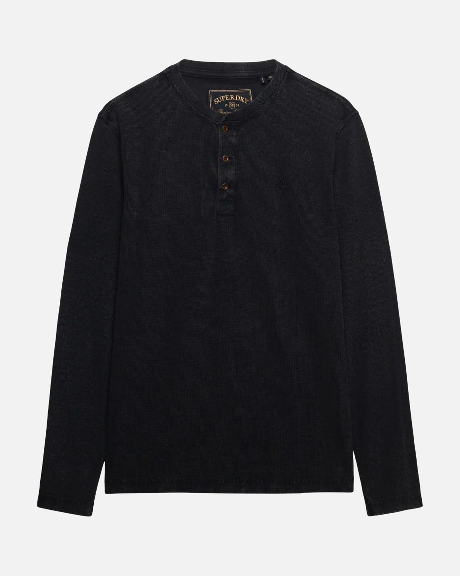 Superdry Waffle Long Sleeve Henley Top