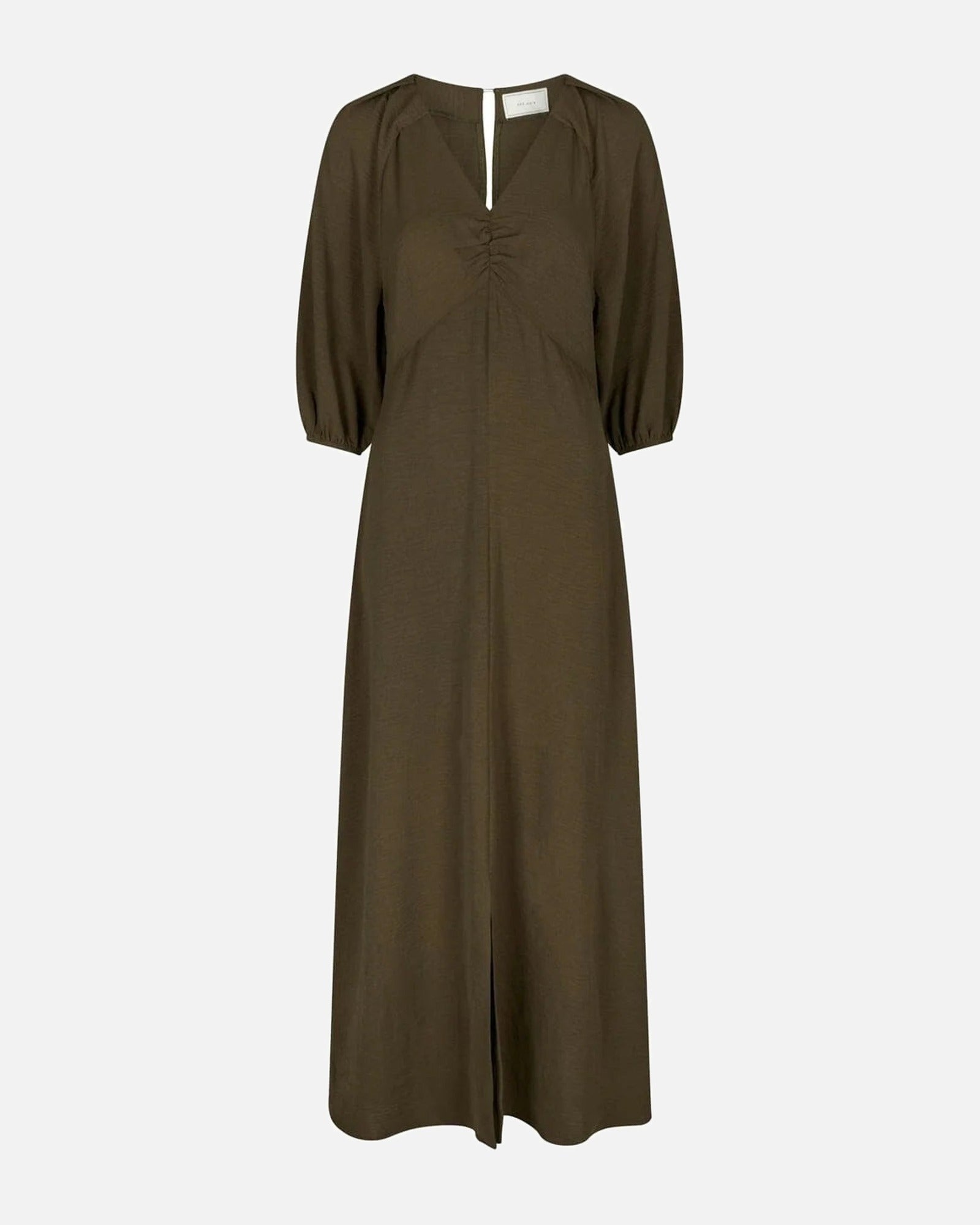 Neo Noir Meriel Structure Solid Dress