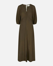 Neo Noir Meriel Structure Solid Dress