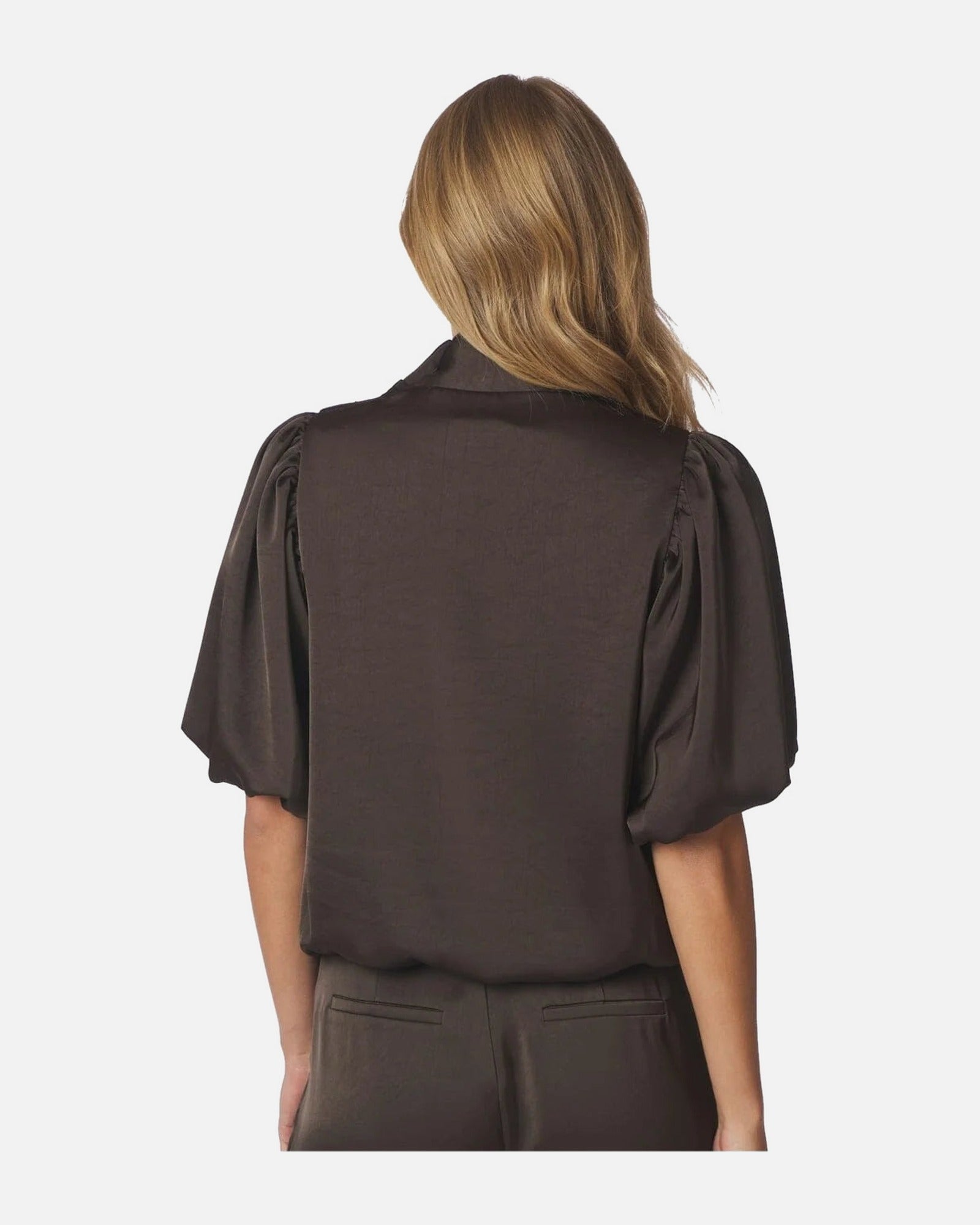 Neo Noir Parisa Heavy Sateen Blouse