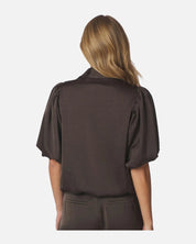 Neo Noir Parisa Heavy Sateen Blouse