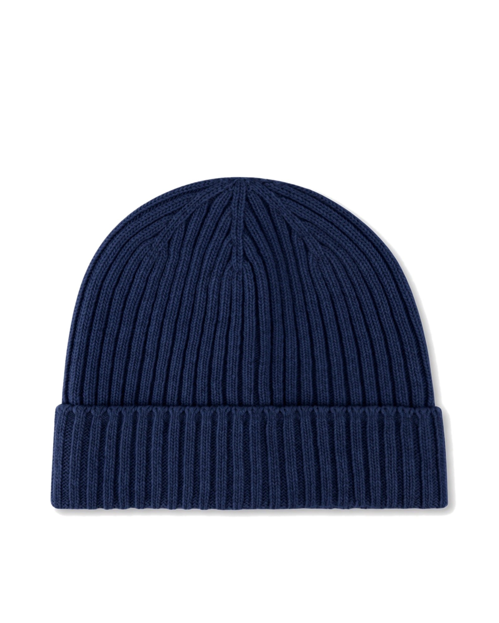 HAT RIBBED CARDED MERINO WOOL 170 DARK BLUE