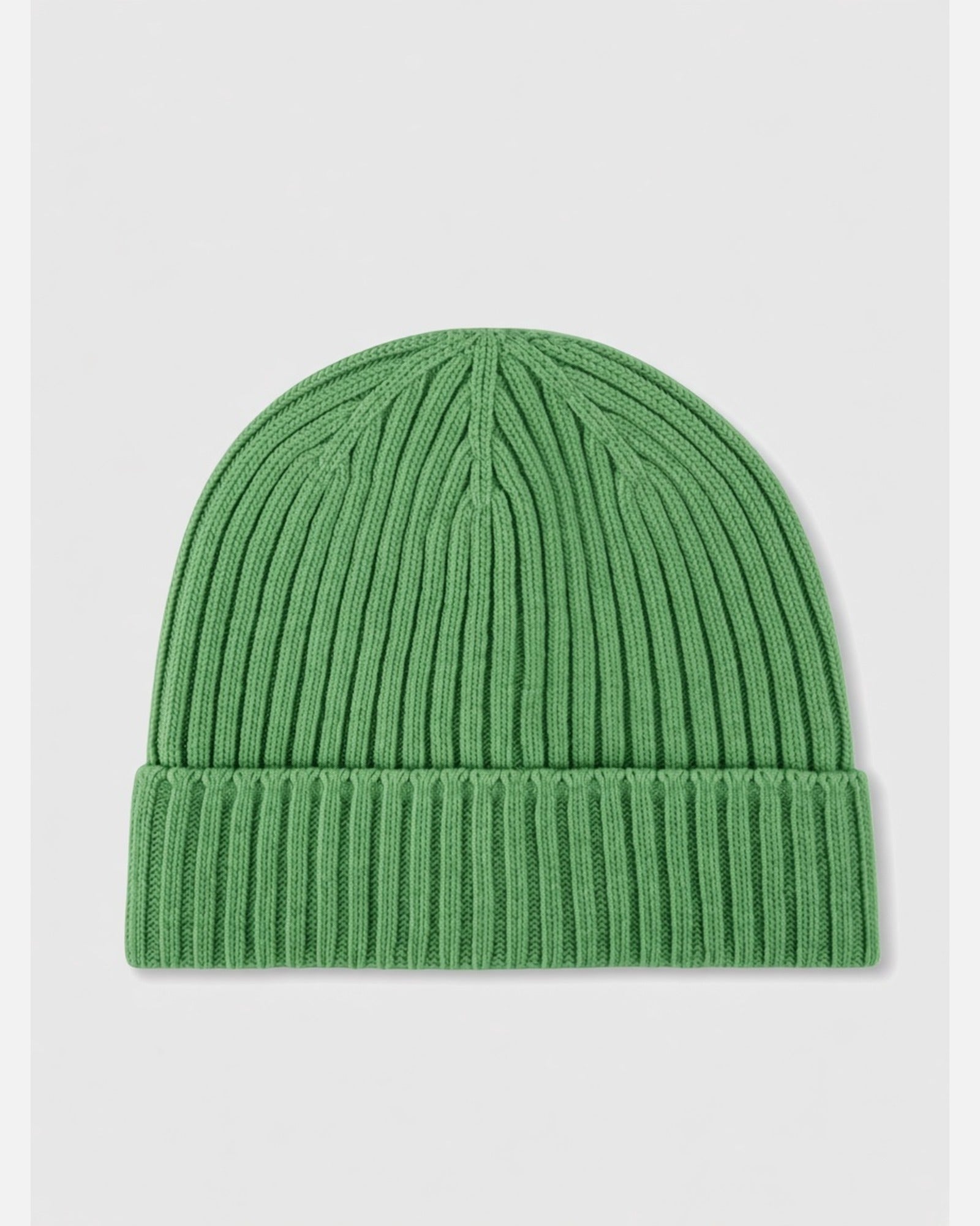 HAT RIBBED CARDED MERINO WOOL 450 GREEN