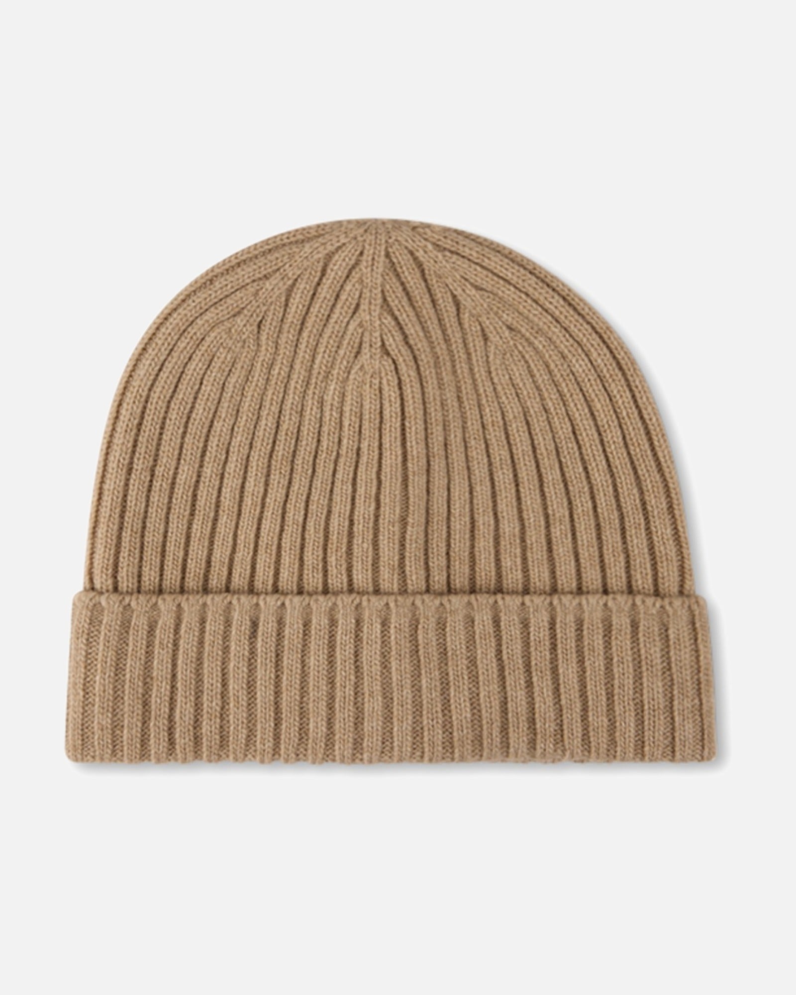 Hat Ribbed Carded Merino Wool - 220 BEIGE