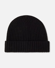 Hat Ribbed Carded Merino Wool - 600 BLACK