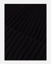 Hat Ribbed Carded Merino Wool - 600 BLACK