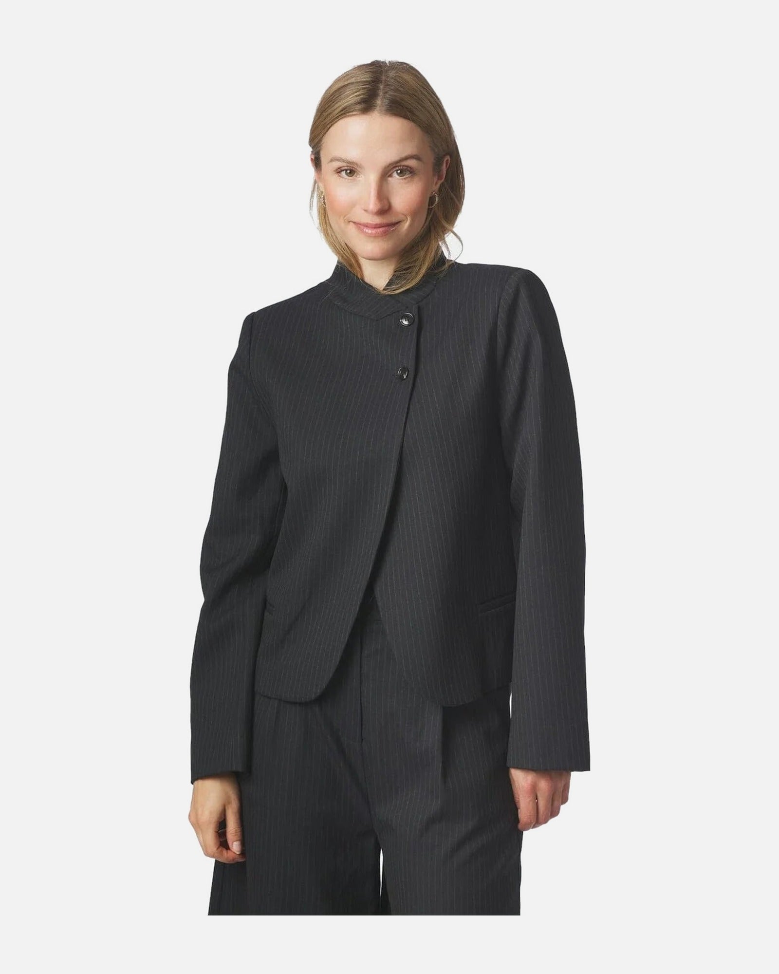 Neo Noir Tiria Slim Pinstripe Blazer