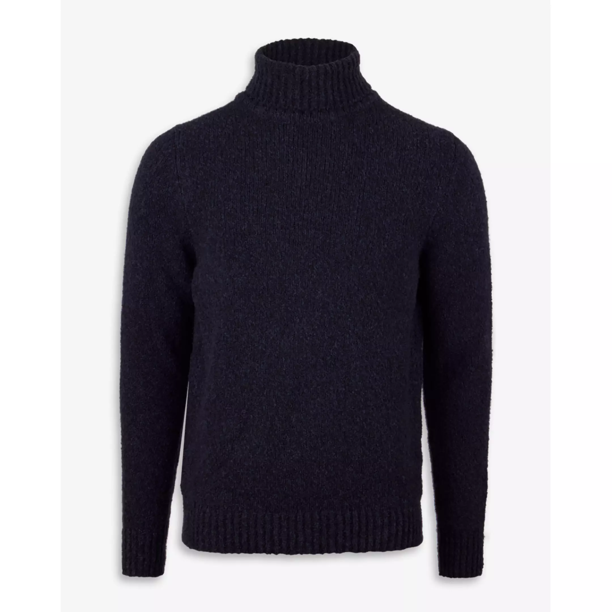 SWEATER KNITTED ROLLNECK BOUCLÉ MERINO WOOL