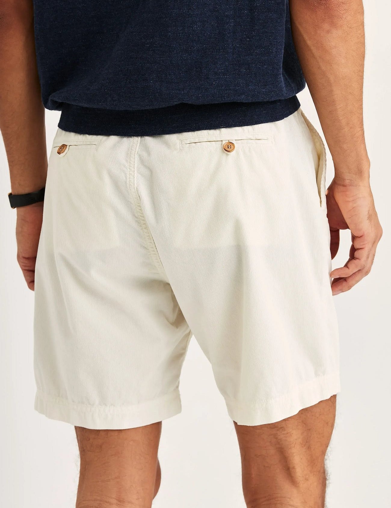 Morris Fenix Summer Cord Shorts Off White