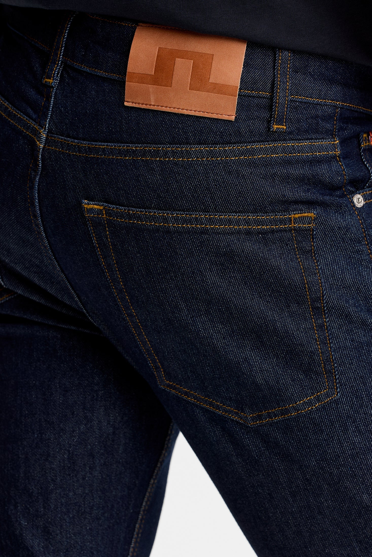J.Lindeberg Jax Rinsed Slim Jeans, Dark Blue