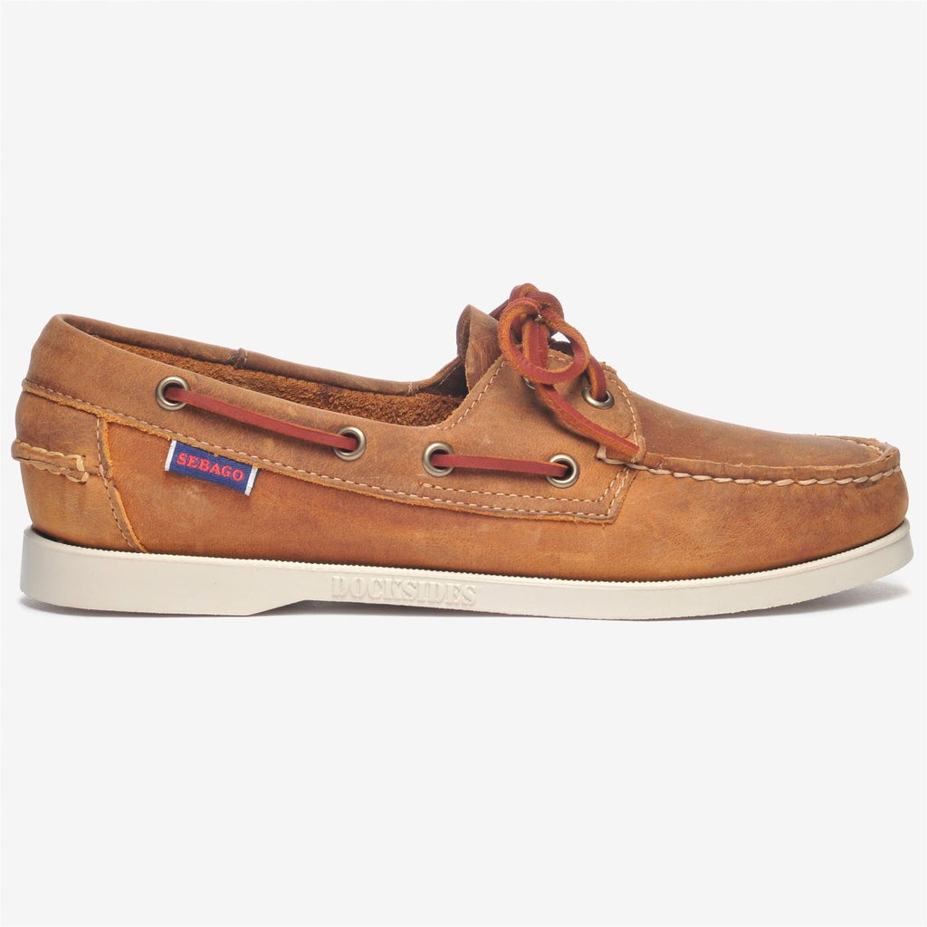 Sebago Docksides Portland Crazy H Woman Brown Tan