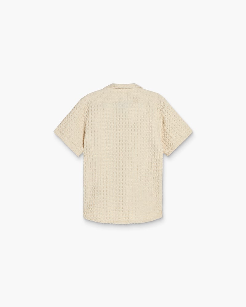 Ecru Cuba Waffle Shirt – 02 ECRU
