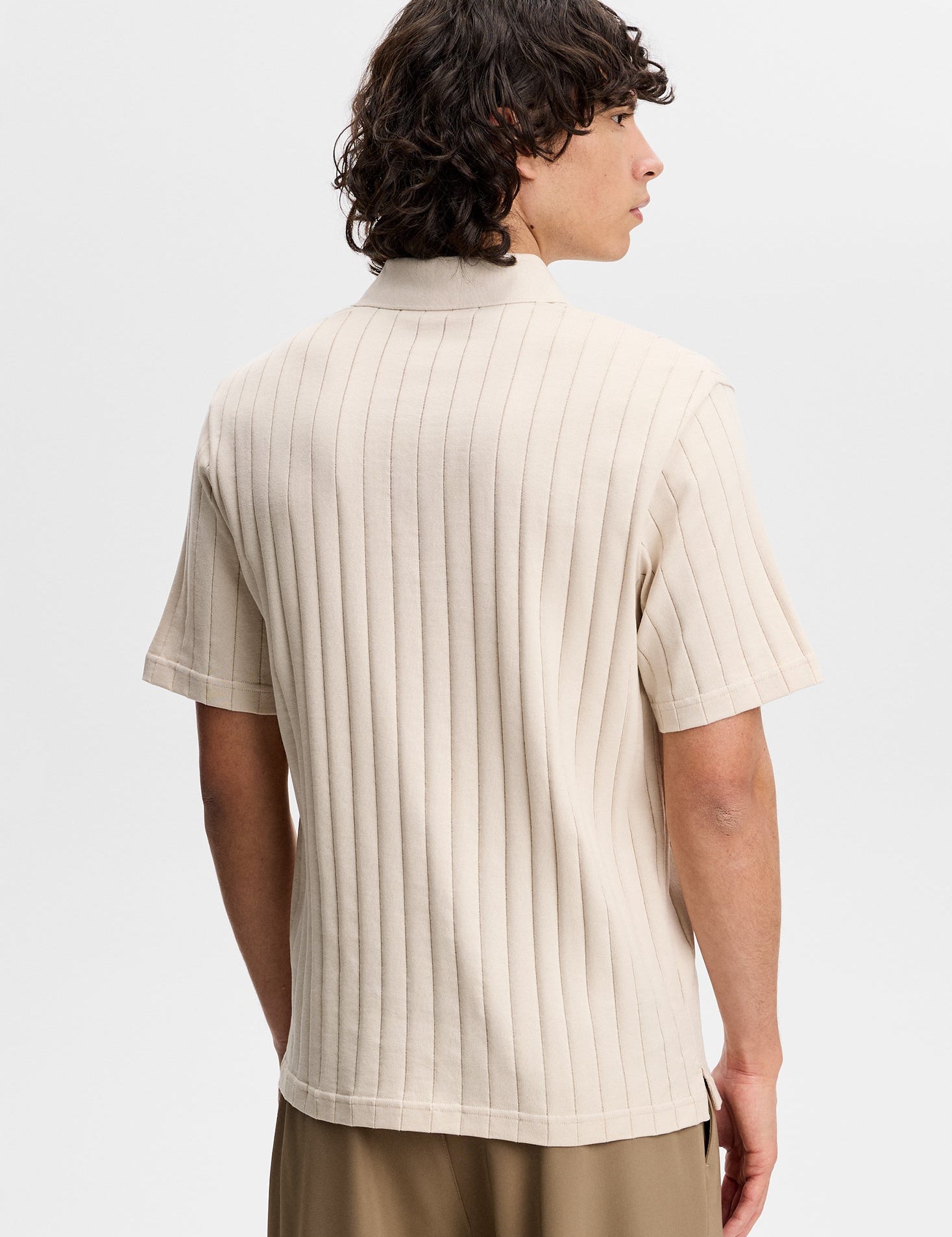 SIMON STRIPE POLO U029 MOONBEAM