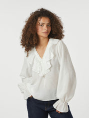 AMINEA RUFFLE BLOUSE