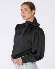 ANNA BOW BLOUSE