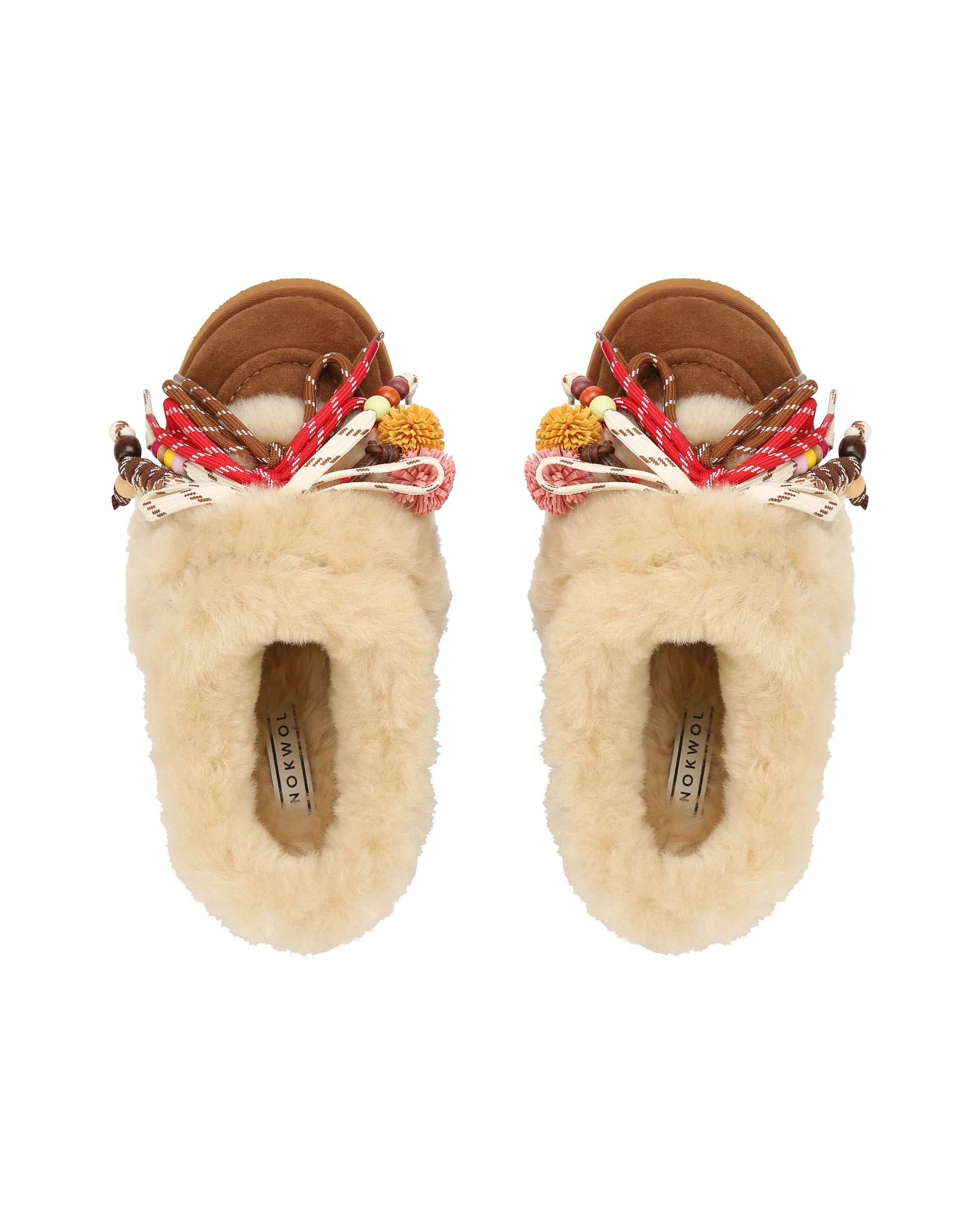 NOKWOL APRIL TAN HAIRY SUEDE