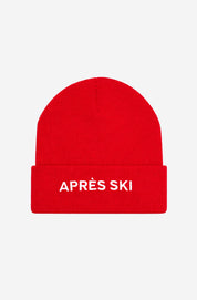 BEANIE APRES SKI RED