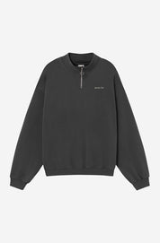 CREW ZIPPER WASHED APRES SKI BLACK