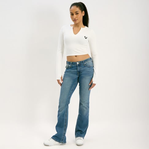 BECCA MID RISE BOOT CUT FLAP