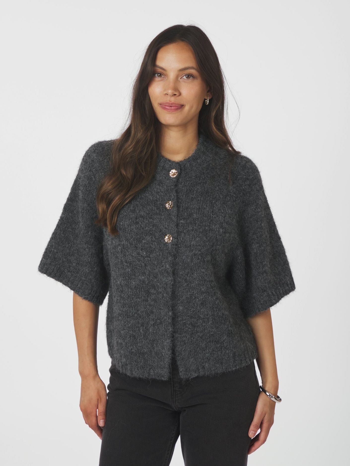 BENUTA FLUFFY KNIT CARDIGAN