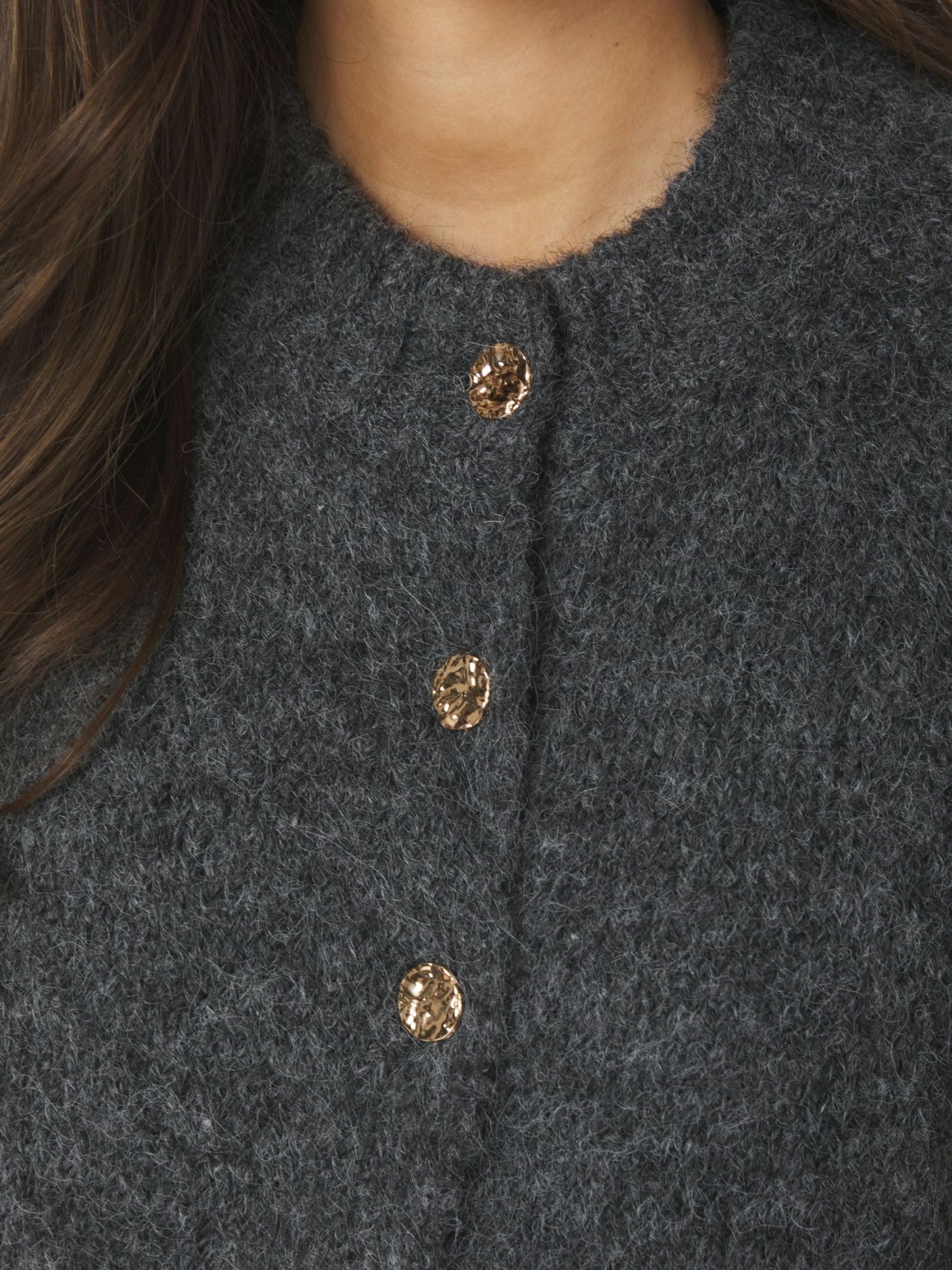 BENUTA FLUFFY KNIT CARDIGAN