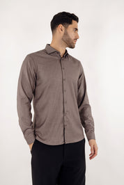 BRIMI SHIRT BROWN MELANGE