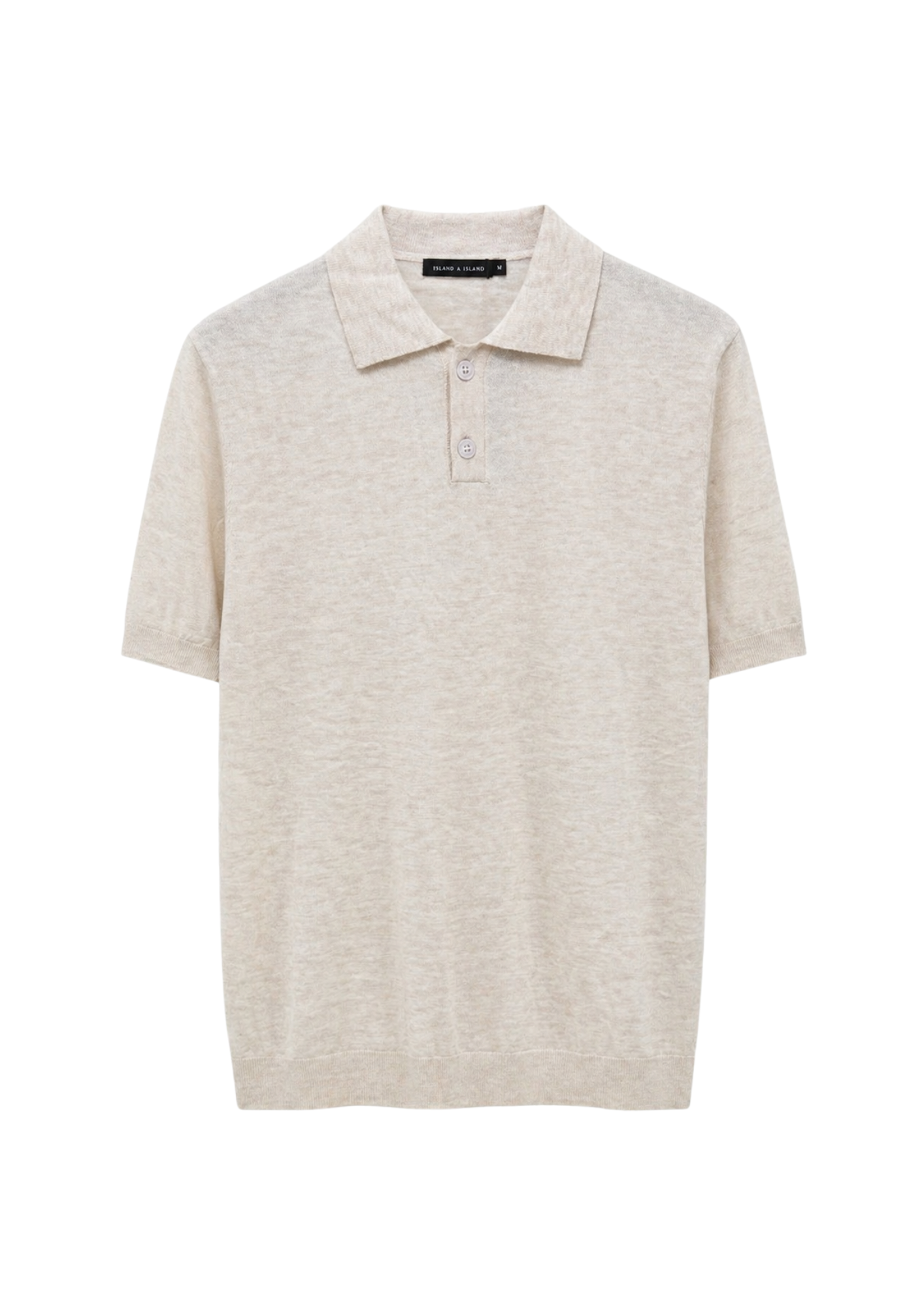 BRYSON S/S POLO KNIT 04 ECRU