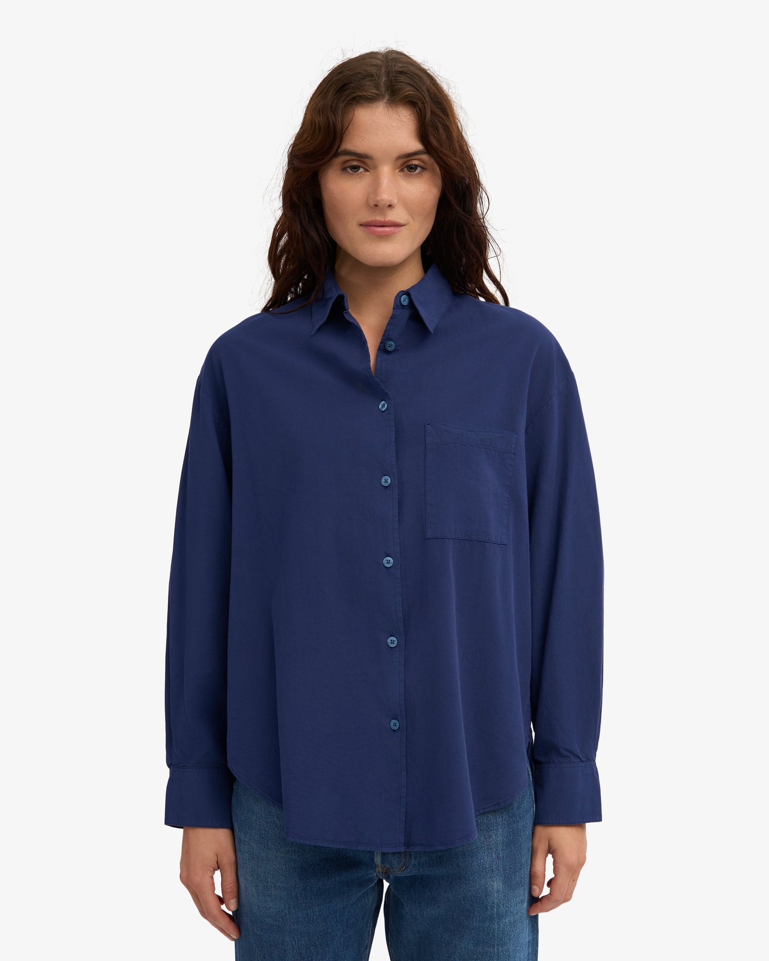 Colorful Standard Organic Oversized Shirt Marine Blue