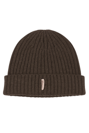 HAT RIBBED LOGO MERINO WOOL