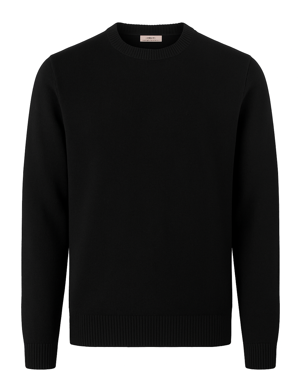 SWEATER KNITTED CREW NECK CARDED MERINO WOOL