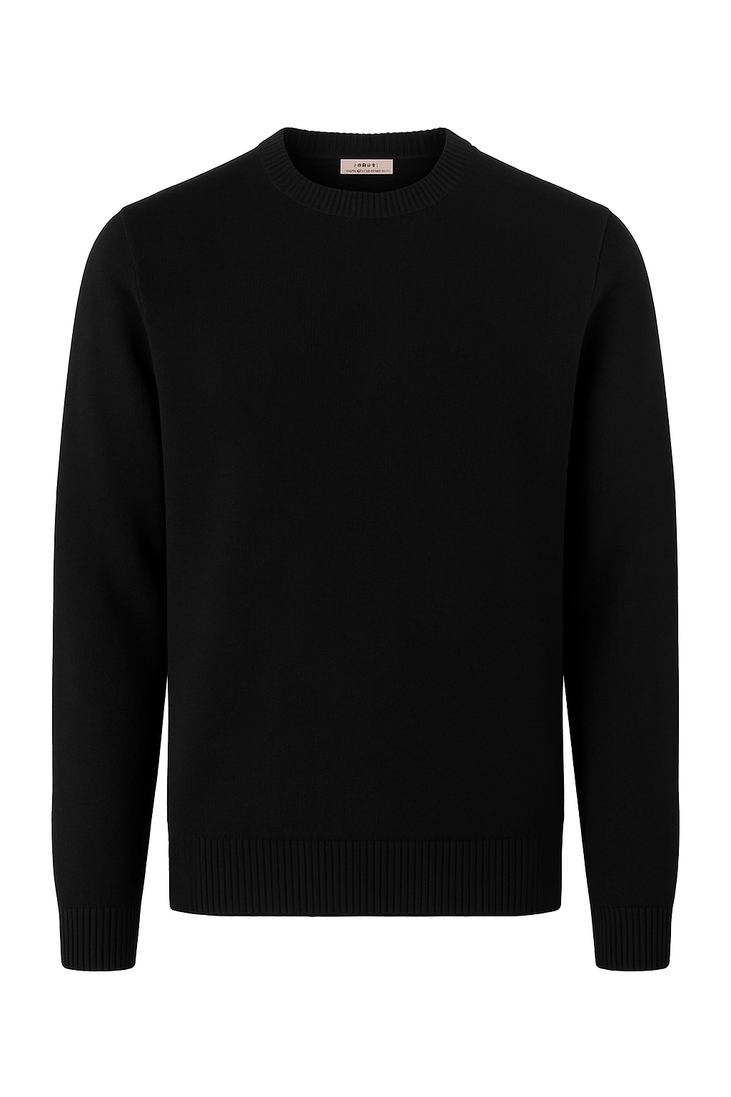 SWEATER KNITTED CREW NECK CARDED MERINO WOOL