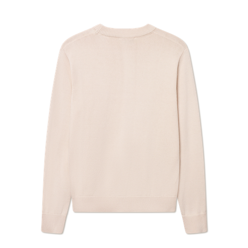 GREY PATCH CREWNECK KNIT