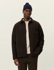 JASON SOLID WOOL OVERSHIRT