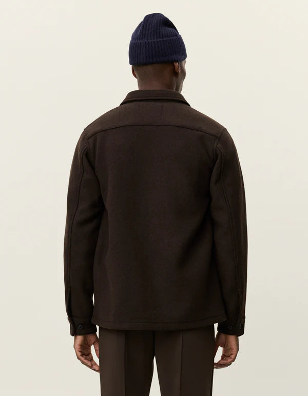 JASON SOLID WOOL OVERSHIRT