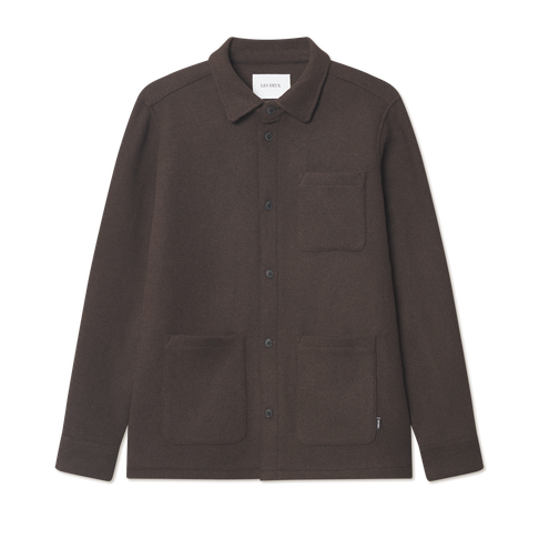 JASON SOLID WOOL OVERSHIRT
