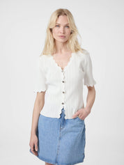 LARIFA STITCH KNIT TEE