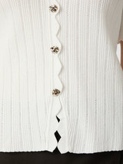 LARIFA STITCH KNIT TEE