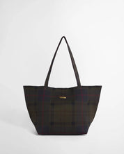 LAYLA TARTAN LARGE TOTE BAG