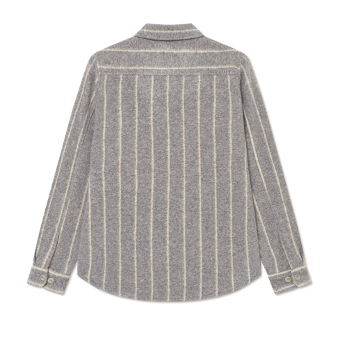 LENNON WOOL PINESTRIPE OVERSHIRT