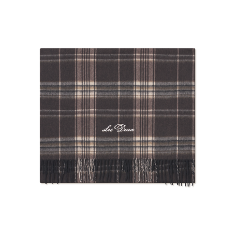 LES DEUX CHECK WOOL SCARF