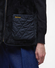 Barbour Karin Faux-Fur Gilet Black Fur