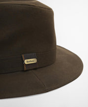 Barbour Vintage Waxed Bushman Hat Olive