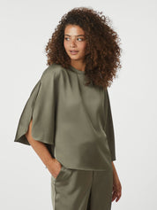 LIORA HEAVY SATEEN BLOUSE