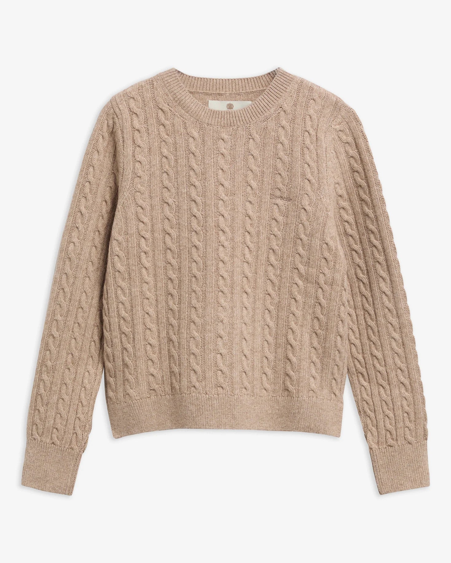 ASHDOWN RELAXED WOOL-BLEND CABLE-KNIT JUMPER