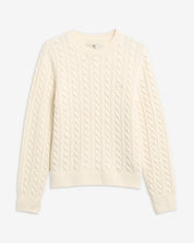 ASHDOWN RELAXED WOOL-BLEND CABLE-KNIT JUMPER