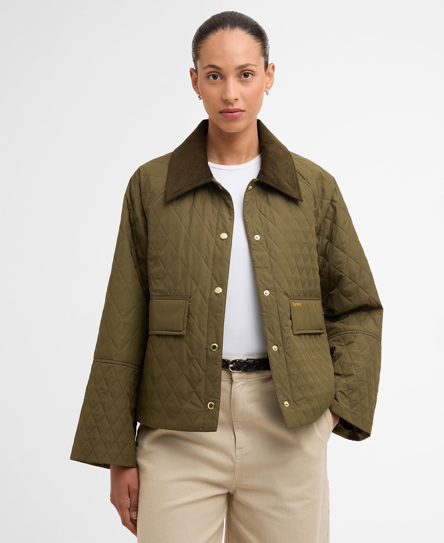 Barbour Kirby Quilted Jacket Ivy Green