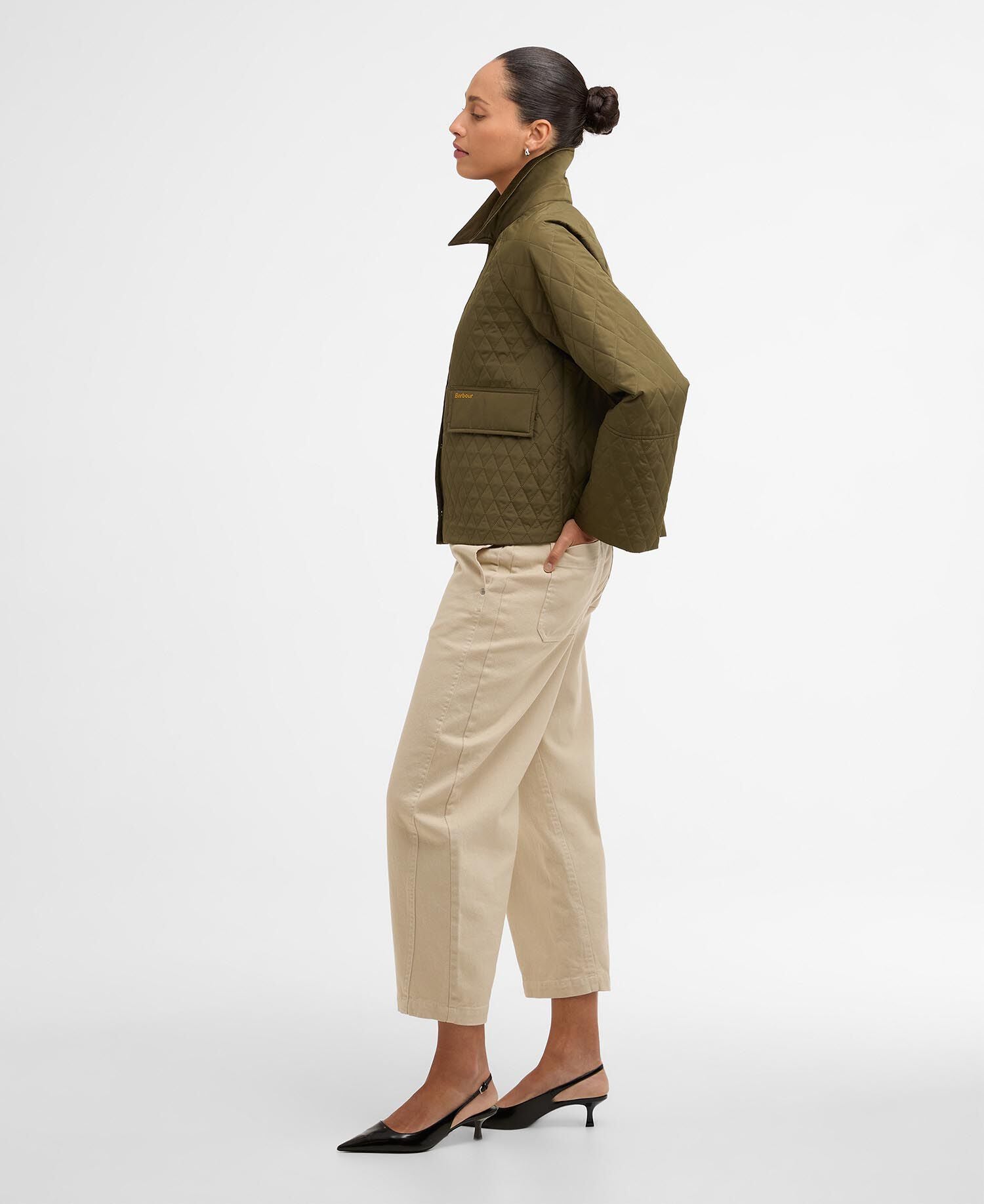 Barbour Kirby Quilted Jacket Ivy Green