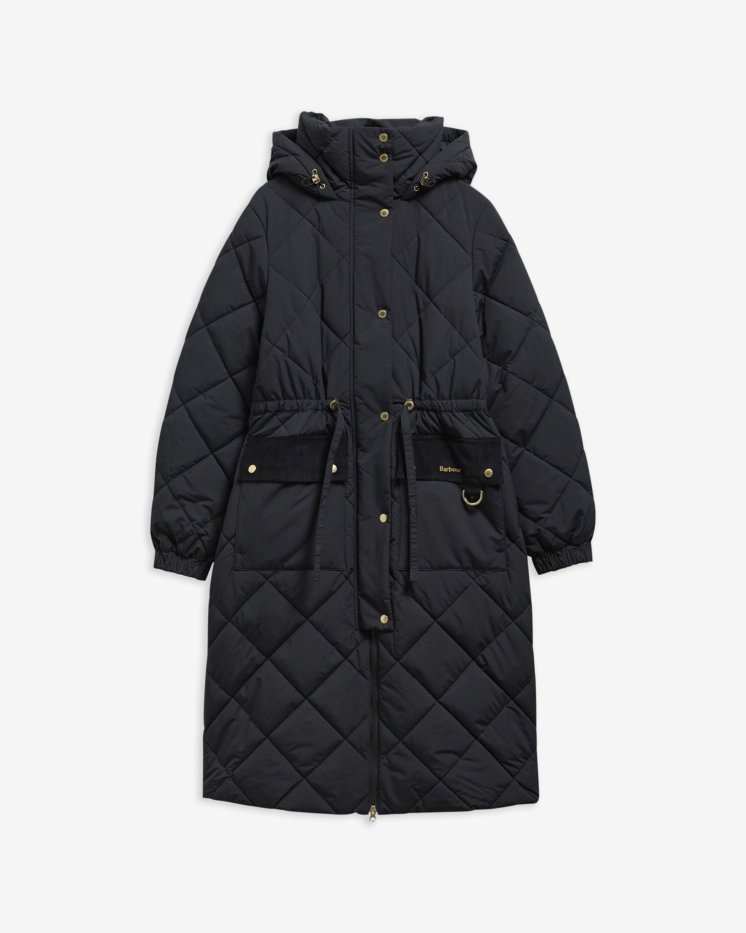 Barbour Alverstone Longline Puffer Jacket Black