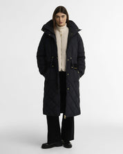 Barbour Alverstone Longline Puffer Jacket Black