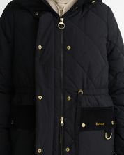 Barbour Alverstone Longline Puffer Jacket Black